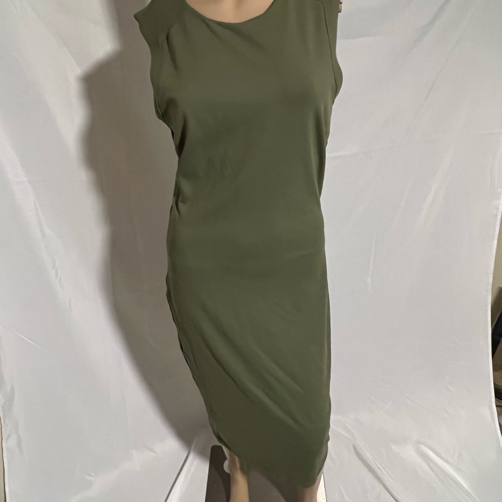 Bebe Olive Green Midi Dress
